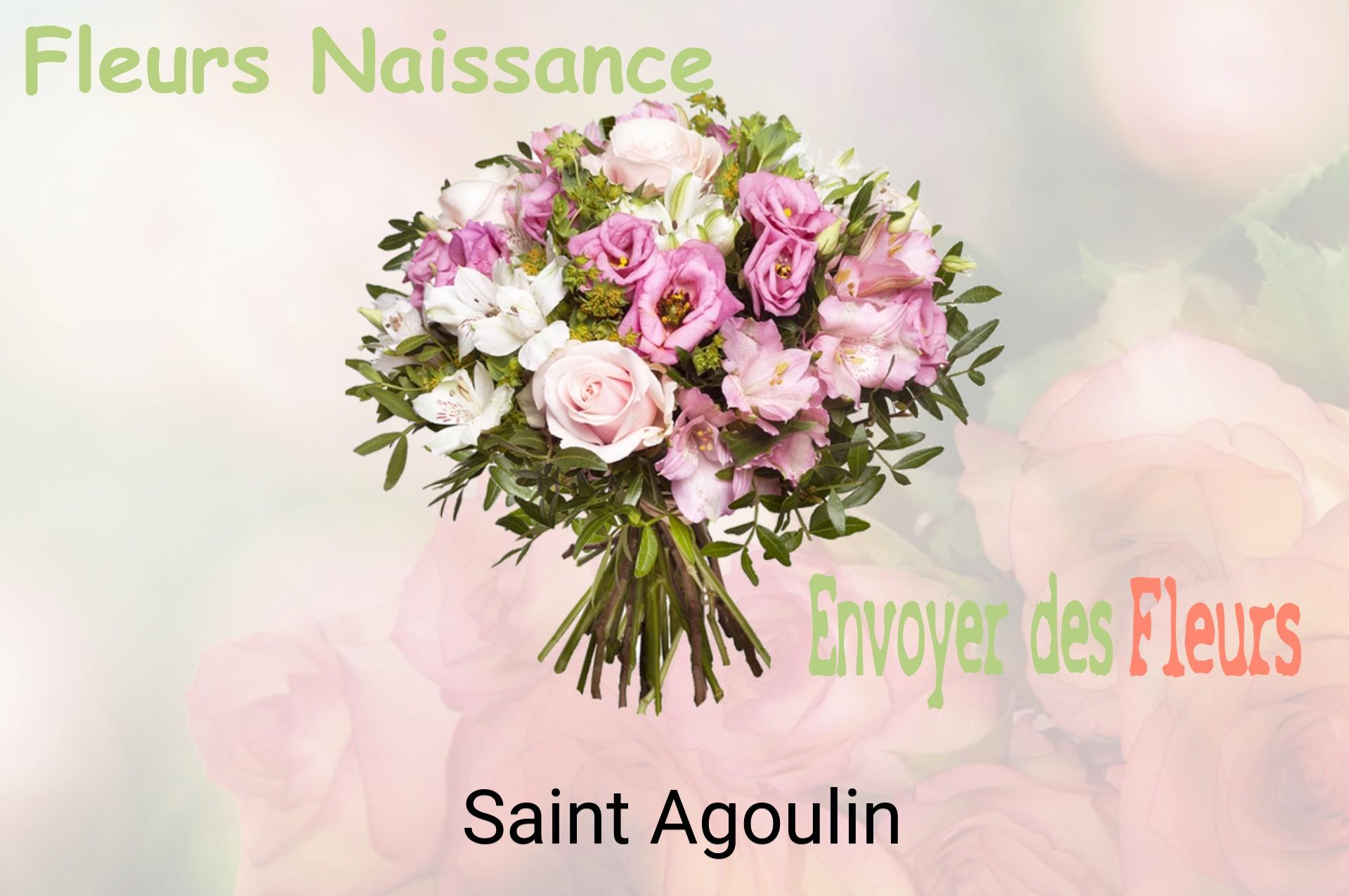 Bouquet de fleurs de naissance livré à Saint-Agoulin